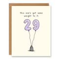29th Birthday Card | Funny Milestone Age Card