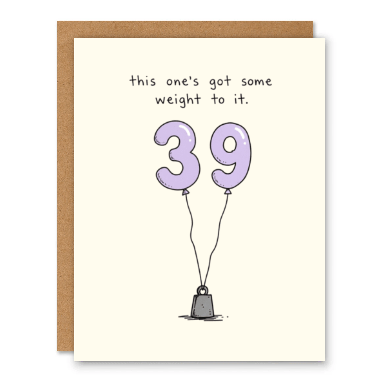 39th Birthday Card | Funny Milestone Age Card - Ink and Paper by Aaron