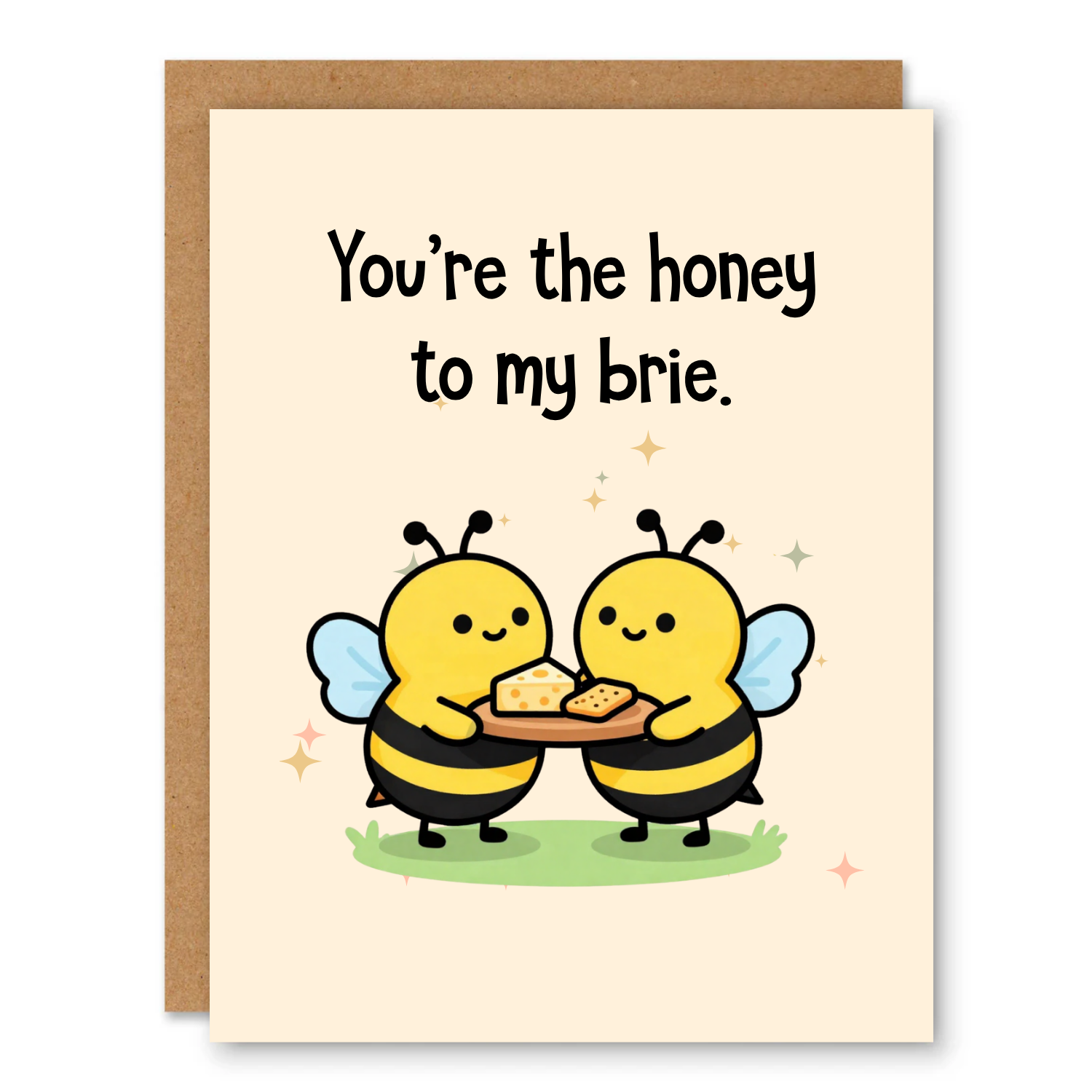 Honey to My Brie Bee Card