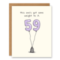 59th Birthday Card | Funny Milestone Age Card - Ink and Paper by Aaron