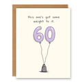 60th Birthday Card | Funny Milestone Age Card - Ink and Paper by Aaron