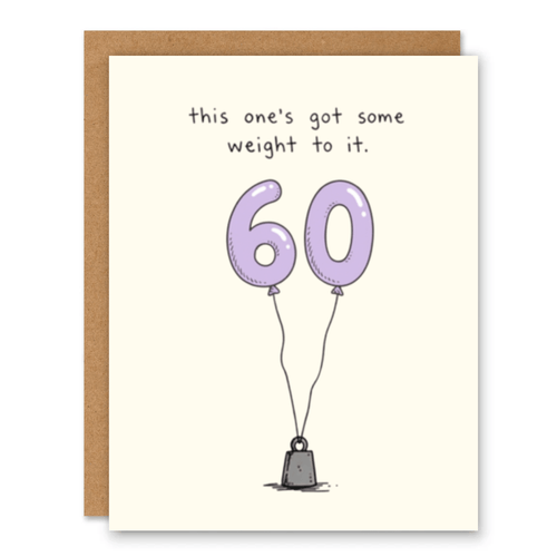 60th Birthday Card | Funny Milestone Age Card - Ink and Paper by Aaron