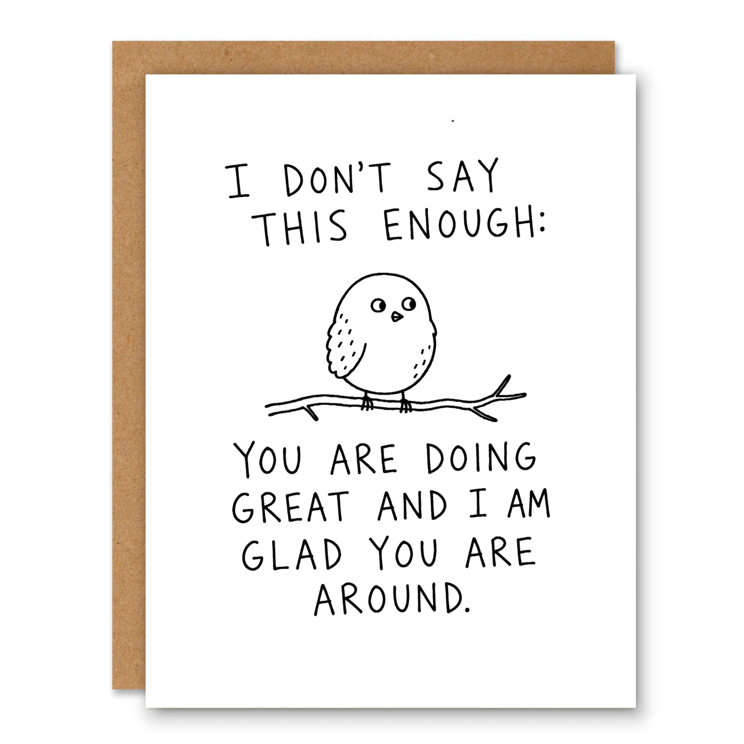 You Are Doing Great Bird Card
