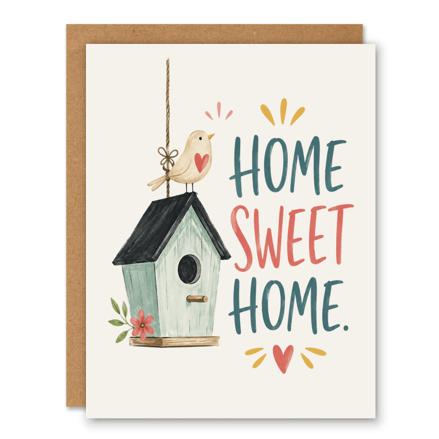 Home Sweet Home Card, New Home Greeting Card - Ink and Paper by Aaron