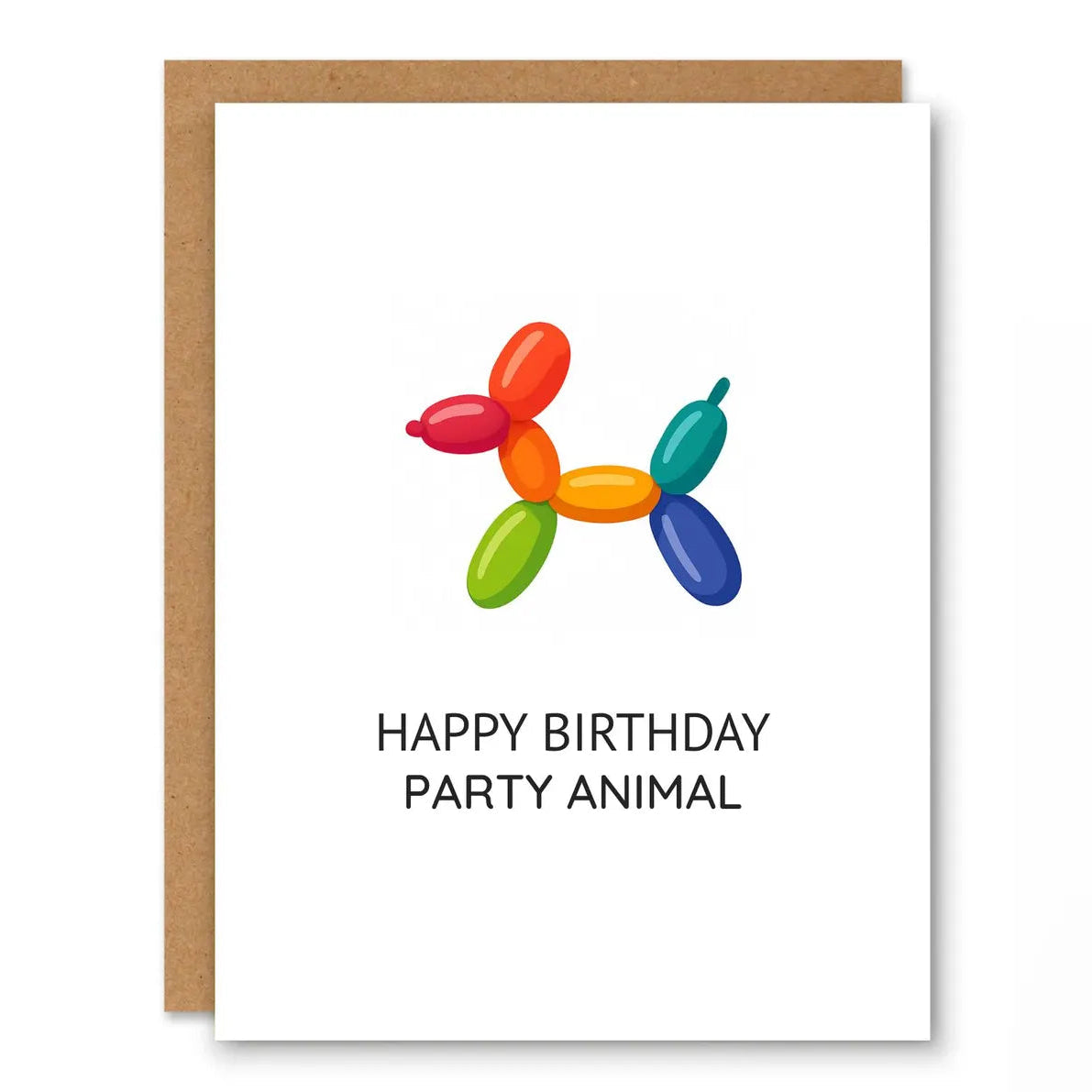 Balloon Dog Birthday Card