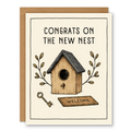 Congrats on the new Nest Card, New Home Greeting Card, - Ink and Paper by Aaron